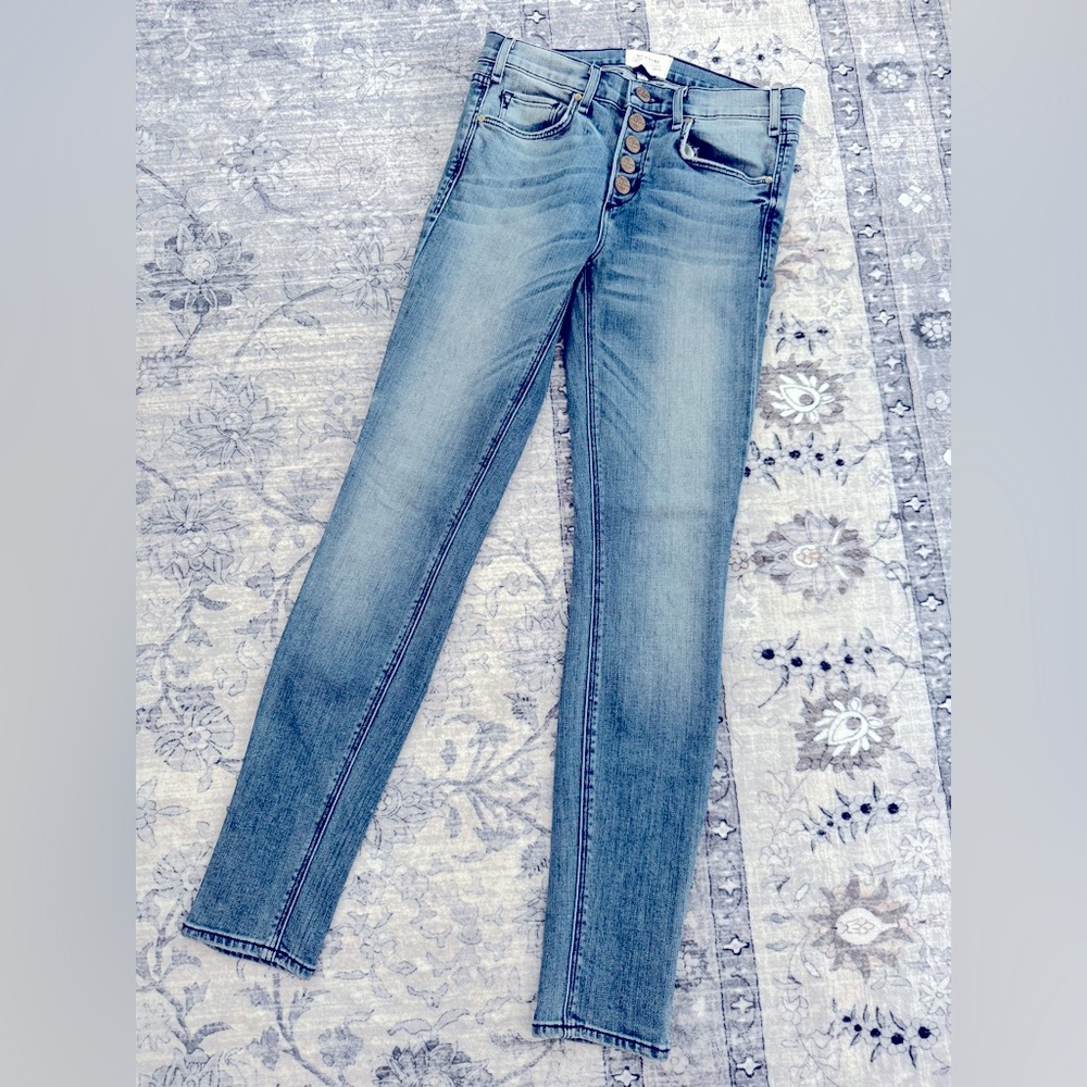 McGuire Denim Skinny Jeans in Faded Blue Wash
